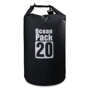 Bolsa impermeable negra ocean pack vista completa